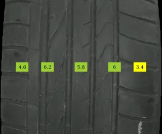 4x 235/55 R19 101V Sommerreifen Bridgestone Dueler 5-6mm DOT *21 - Bild 3