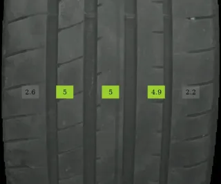 2x 255/40 R18 99Y Sommerreifen Goodyear Eagle F1 5 MO 4-5mm DOT 4522 - Bild 1