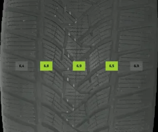2x Winterreifen 235/55 R19 105V Dunlop Wintersport5 SUV DOT 2722 6-7mm - Bild 2