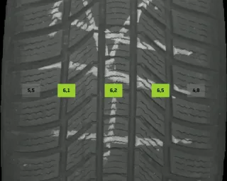 235/55 R18 100H WINTERREIFEN VW TIGUAN 5N (II) 18 ZOLL ALU KOMPLETTSATZ 4-6MM MM - Bild 5
