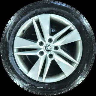 215/55 R16 98V WINTERREIFEN SKODAS SUPERB 3V 16 ZOLL ALUMINIUM KOMPLETTSATZ 7MM - Bild 2