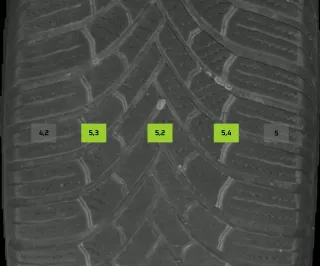 215/65 R17 103V WINTERREIFEN SKODA KODIAQ NS 17 ZOLL ALU KOMPLETTSATZ 5-6MM - Bild 6