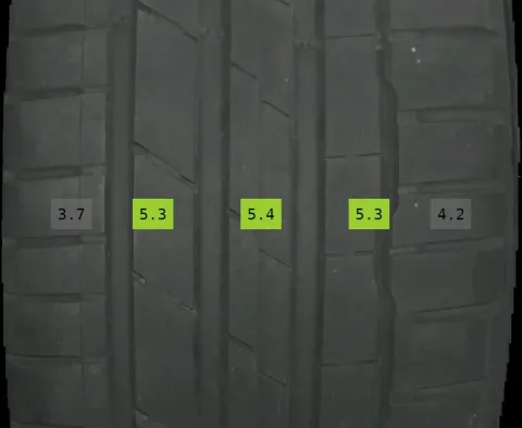 Background image for 1x 255/35 R20 97Y  Sommerreifen Hankook Ventus evo 5mm DOT0620