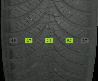 4x 215/45 R17 91W Ganzjahrreifen Falken Euroallseason AS210 6mm DOT 3922 - Bild 2