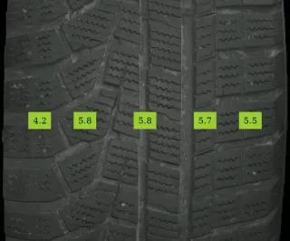 2x 225/55 R18 102V Winterreifen Hankook  i*cept evo 2  5mm DOT 3919 - Bild 1