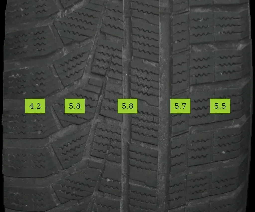 2x 225/55 R18 102V Winterreifen Hankook  i*cept evo 2  5mm DOT 3919 - Bild 1