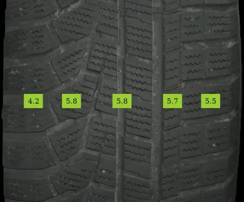 Background image for 2x 225/55 R18 102V Winterreifen Hankook  i*cept evo 2  5mm DOT 3919