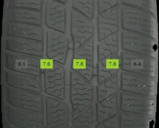 215/60 R17 WINTERREIFEN GLA W156 17 ZOLL ALUFELGEN KOMPLETTSATZ 5-7MM - Bild 6