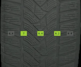 215/60 R16 95H WINTERREIFEN VITO W447 16 ZOLL ALU KOMPLETTSATZ 5-6MM - Bild 7